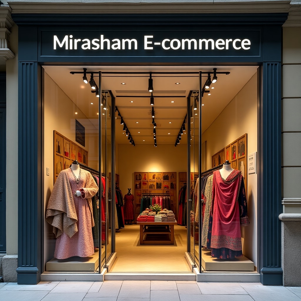 AI generated image for The image should display the storefront of Mirasha
